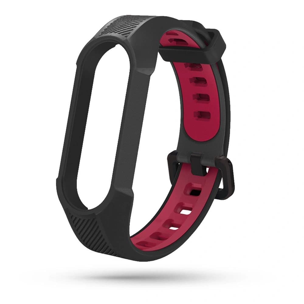 Tech-Protect Armour Xiaomi Mi Band 5/6 Black/red - 3