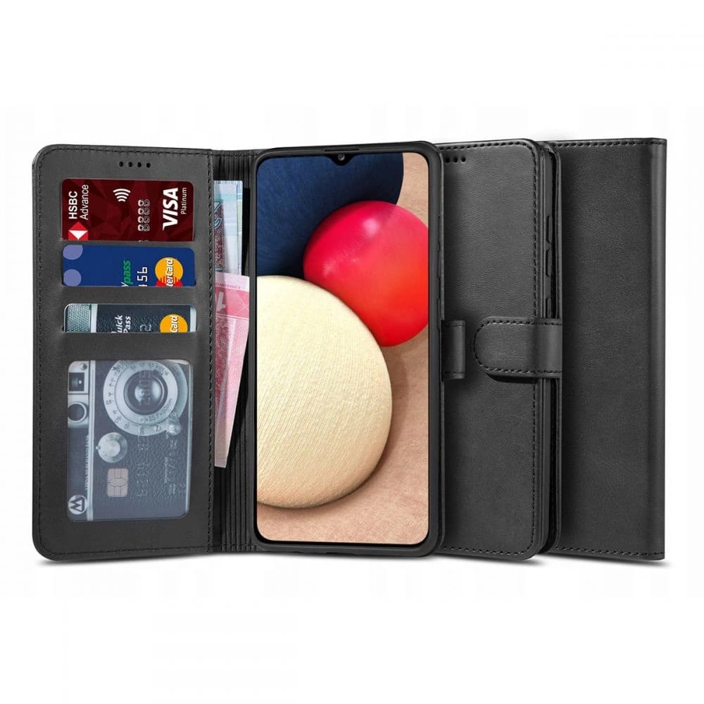 Case Tech-Protect Wallet 2 Samsung Galaxy A02s Schwarz - 1