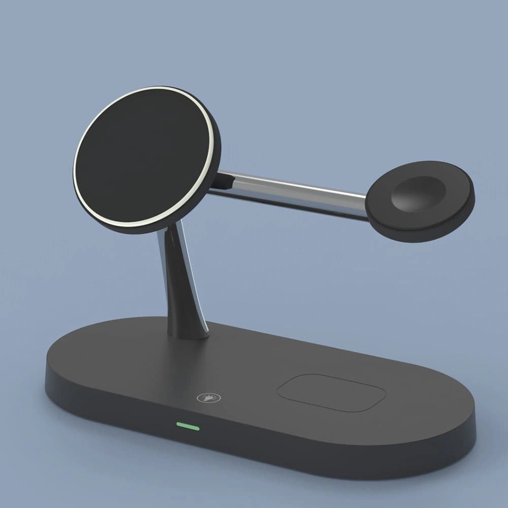 Tech-Protect A12 3in1 Magnetic Magsafe Wireless Charger Black - 3