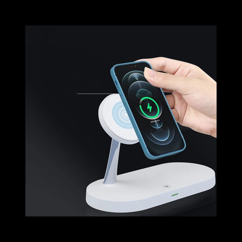 Kabelloses Ladegerät Tech-Protect A12 3in1 Magnetisches MagSafe Wireless Charger Weiß - 4