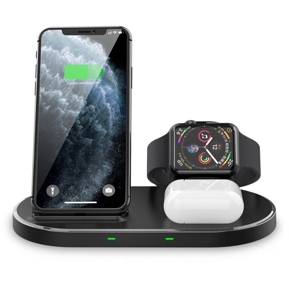 Tech-Protect W55 Wireless Charging Station Black - 1
