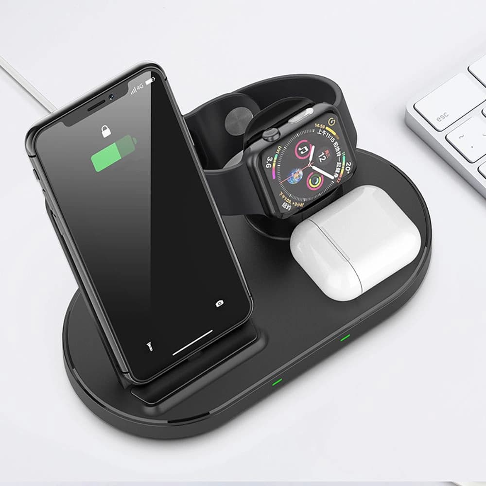 Tech-Protect W55 Wireless Charging Station Black - 6