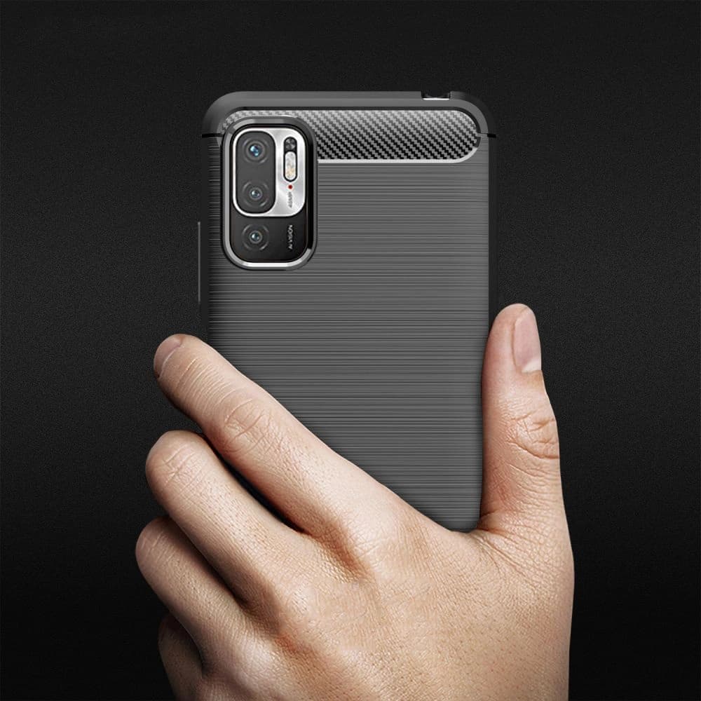 Tech-Protect TPUCarbon POCO M3 Pro 5G/Redmi Note 10 5G Black - 7
