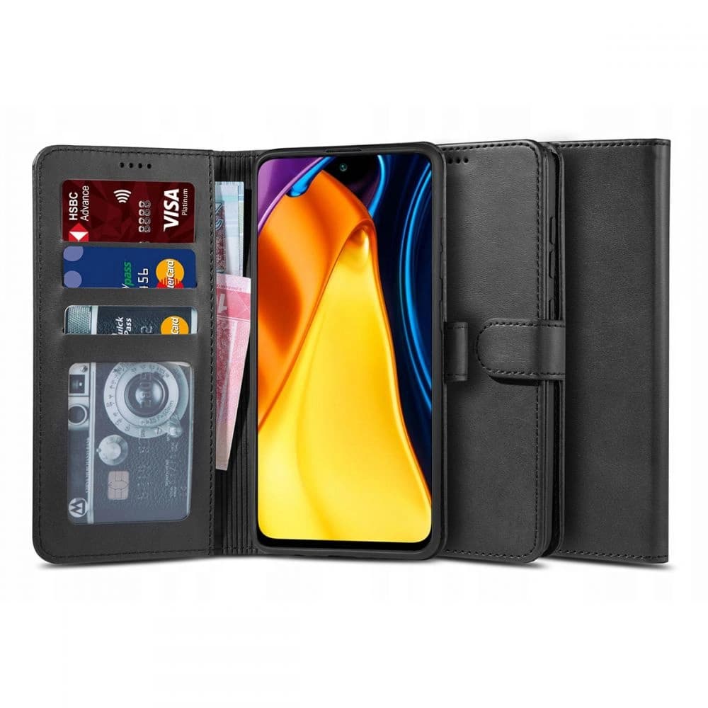 Tech-Protect Wallet 2 POCO M3 Pro 5G/Redmi Note 10 5G Black - 1
