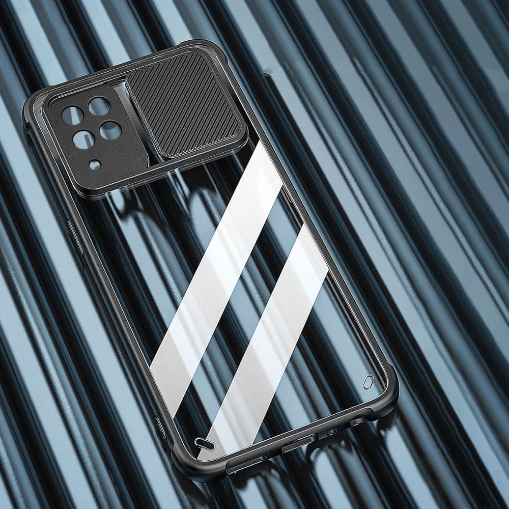 Case Tech-Protect Camshield Samsung Galaxy A22 4G Schwarz - 5