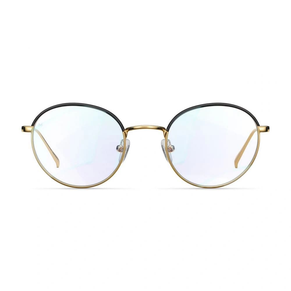 Computerbrille Meller mit Blaulichtfilter Yuda Gold/Schwarz - 1
