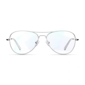 Meller Blue Light Blocking Computer Glasses Ashia Silver