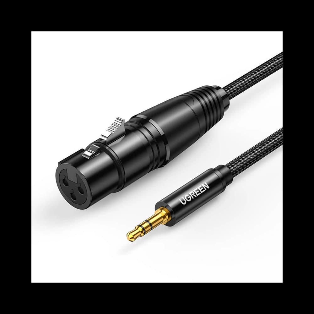 UGREEN AV182 XLR to jack 3.5mm AUX 1m (black) - 1