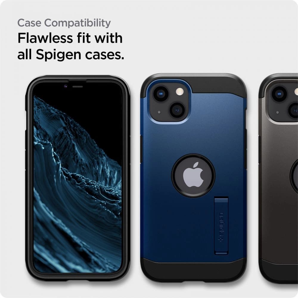 Spigen GLAS.tR Slim AlignMaster Apple iPhone 13 mini Black [2 PACK] - 9