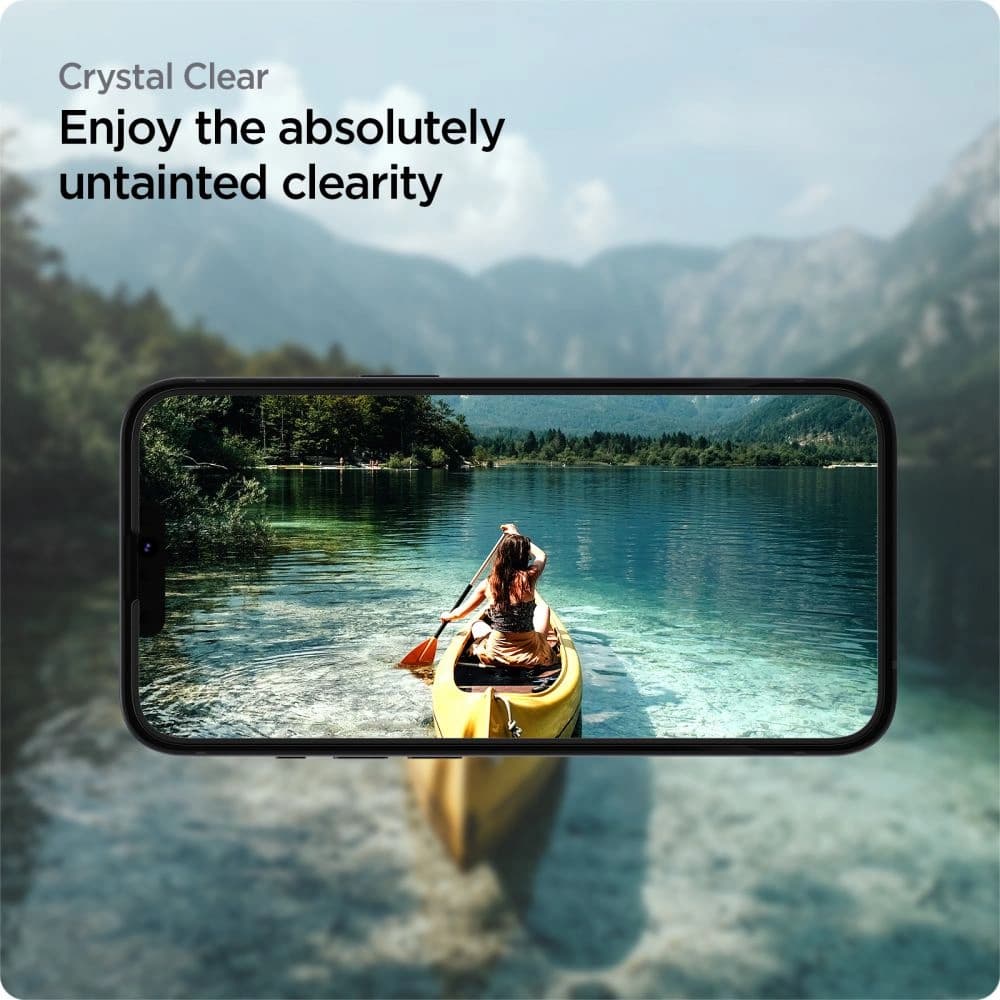 Spigen GLAS.tR Slim AlignMaster Apple iPhone 13 mini Black [2 PACK] - 10