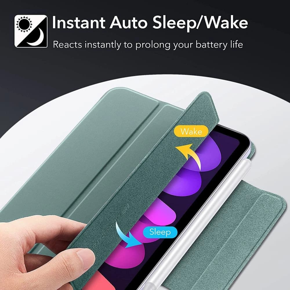 ESR Rebound Magnetic Apple iPad mini 2021 6 Gen / iPad mini 8.3" 2024 7gen Frosted Green - 5