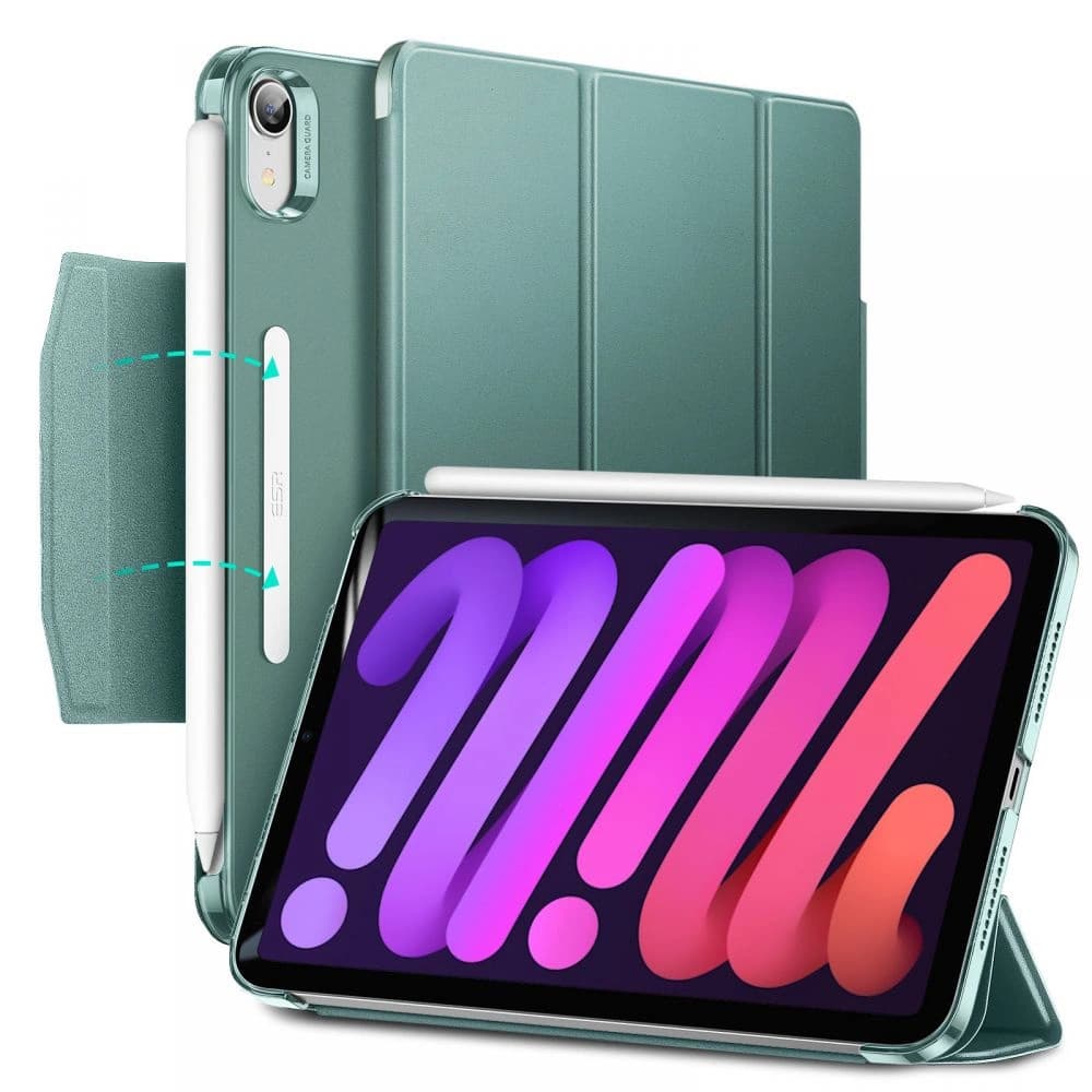 Case ESR Ascend Trifold Apple iPad mini 2021 (6. Generation) / iPad mini 8.3" 2024 7gen / iPad mini 8.3" 2024 7gen Dunkelgrün - 1