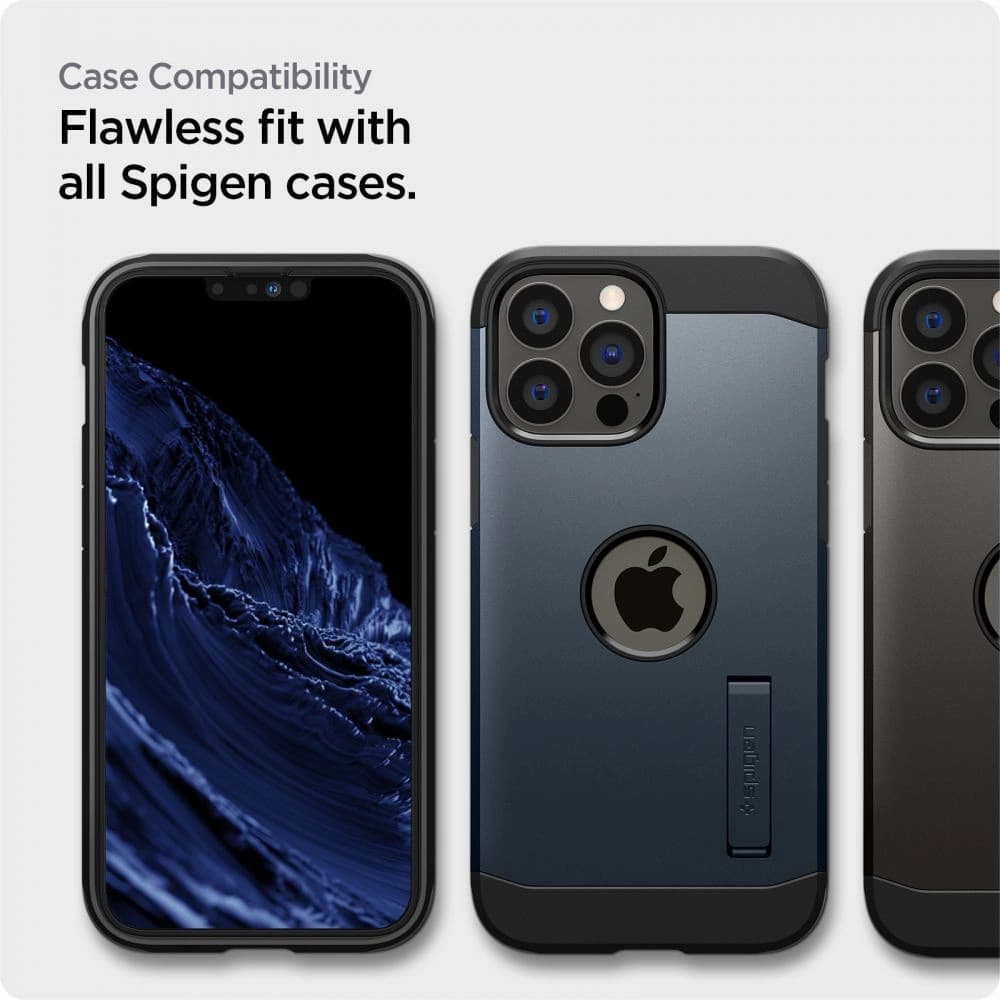 Gehärtetes Glas Spigen GLAS.tR Slim AlignMaster Apple iPhone iPhone 14 Plus / 15 Plus Schwarz [2 PACK] - 9