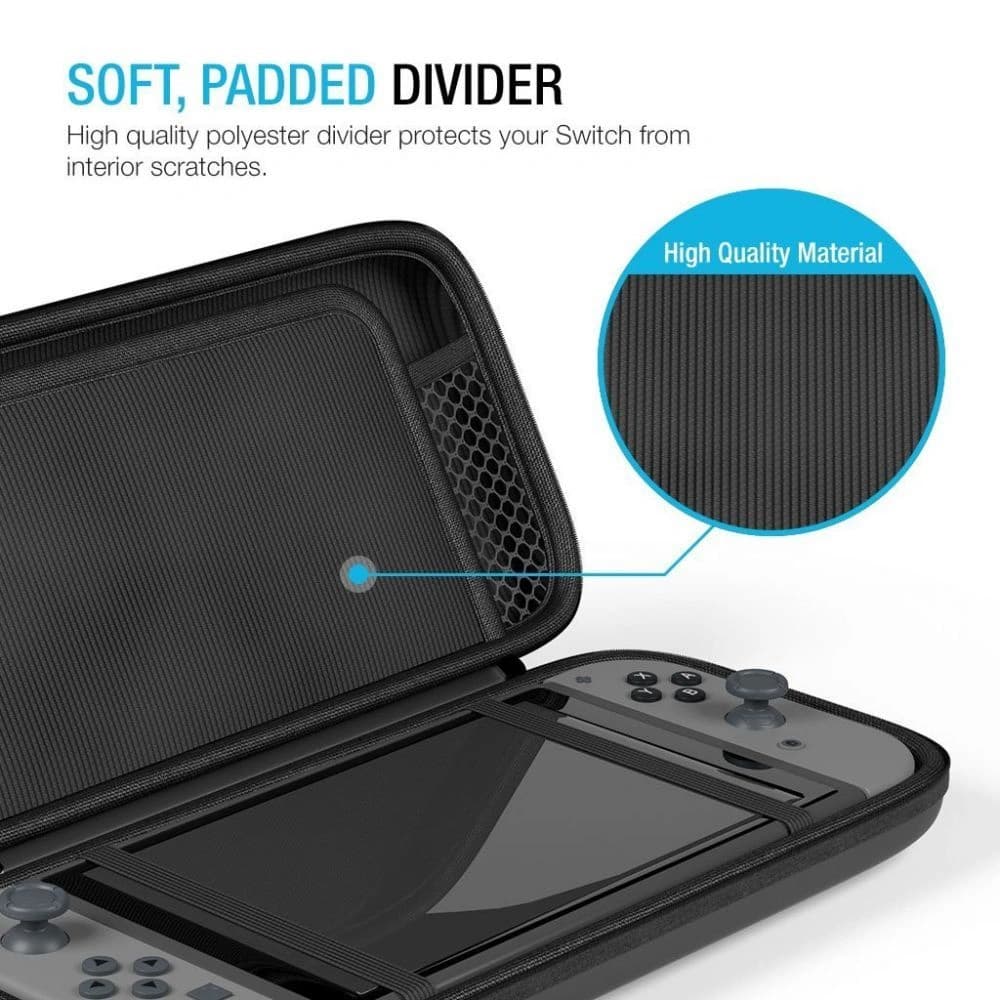 Case Tech-Protect Hardpouch Nintendo Switch/Switch Oled Schwarz - 4