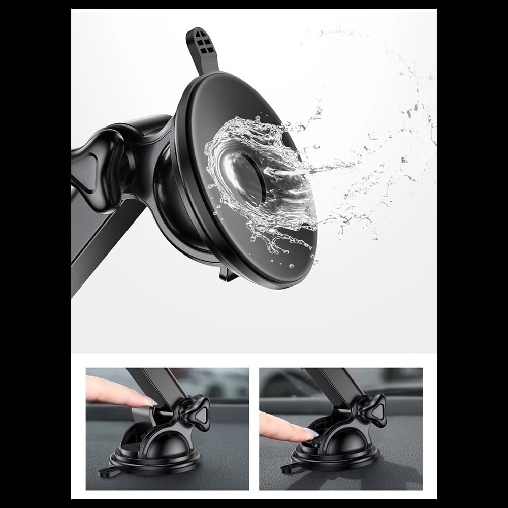 Baseus Intelligent Auto Lock Air Vent Wireless Charger Car Mount Dashboard - 11