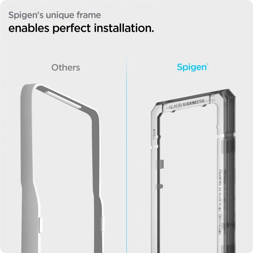Gehärtetes Glas Spigen GLAS.tR Slim AlignMaster Sony Xperia 5 III Schwarz - 4