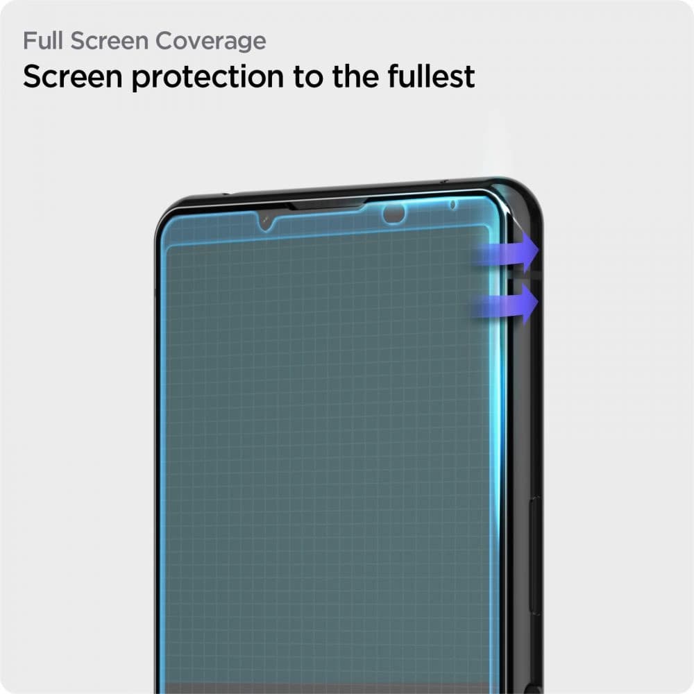 Gehärtetes Glas Spigen GLAS.tR Slim AlignMaster Sony Xperia 5 III Schwarz - 5