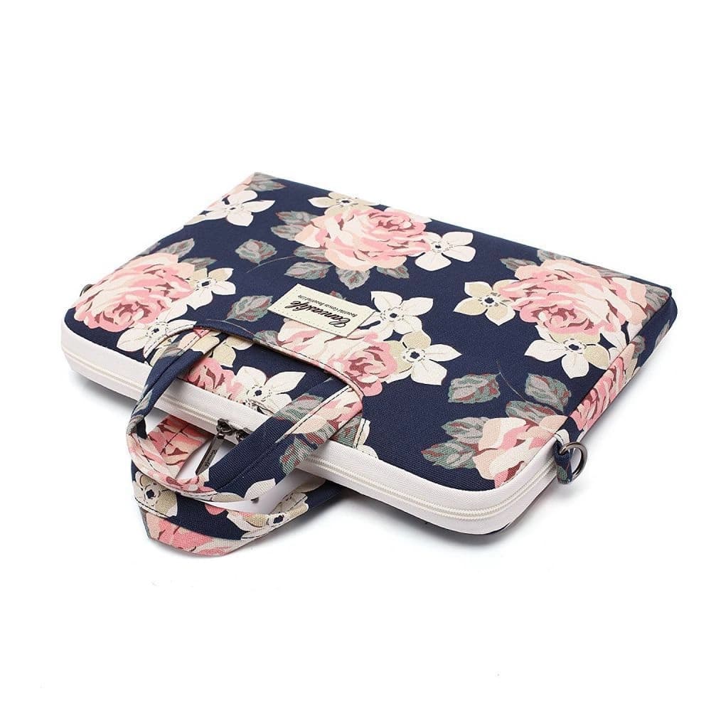 Canvaslife Briefcase Bag 15-16 inch Blue Camellia - 3