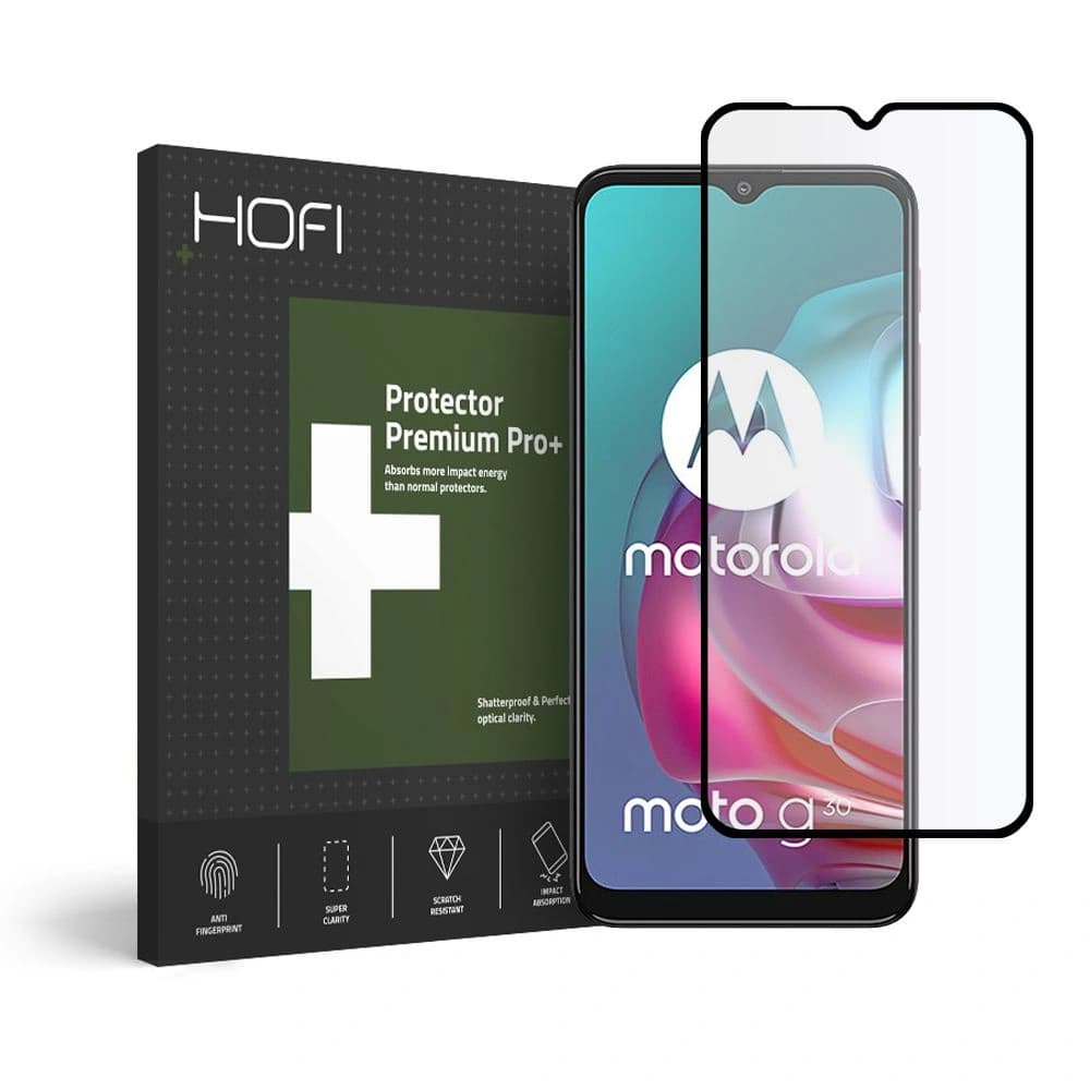 Hofi Glass Pro+ Motorola Moto G10/G30 Black - 1