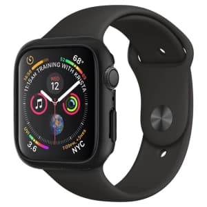 Case Spigen Thin Fit Apple Watch 4/5/6/7/8/9/SE 44/45mm Black