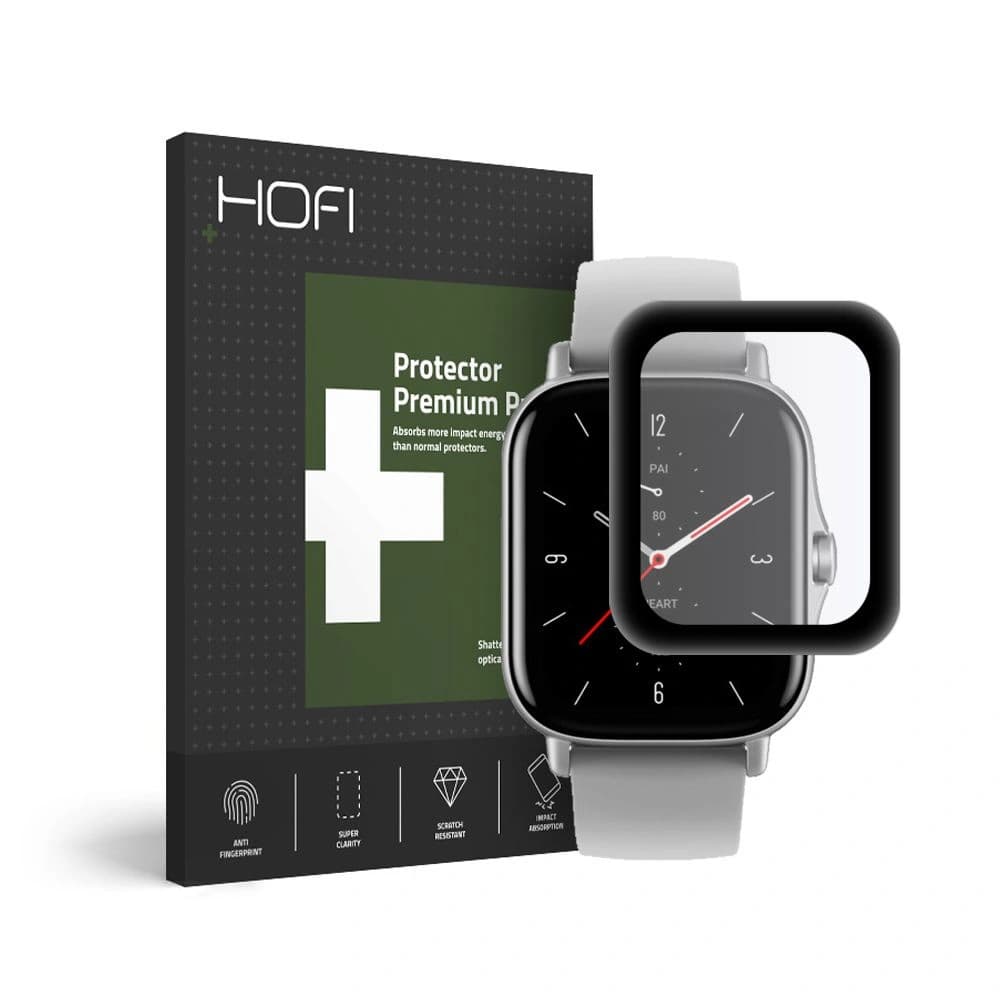 Hybriertes Glas Hofi Hybrid Glass Amazfit GTS 2/2e Schwarz - 1