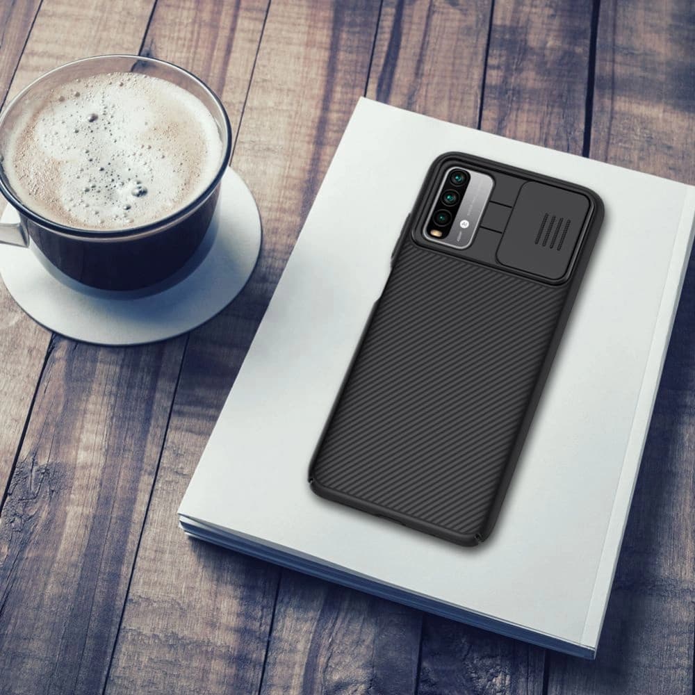 Case Nillkin CamShield Redmi 9T Schwarz - 11