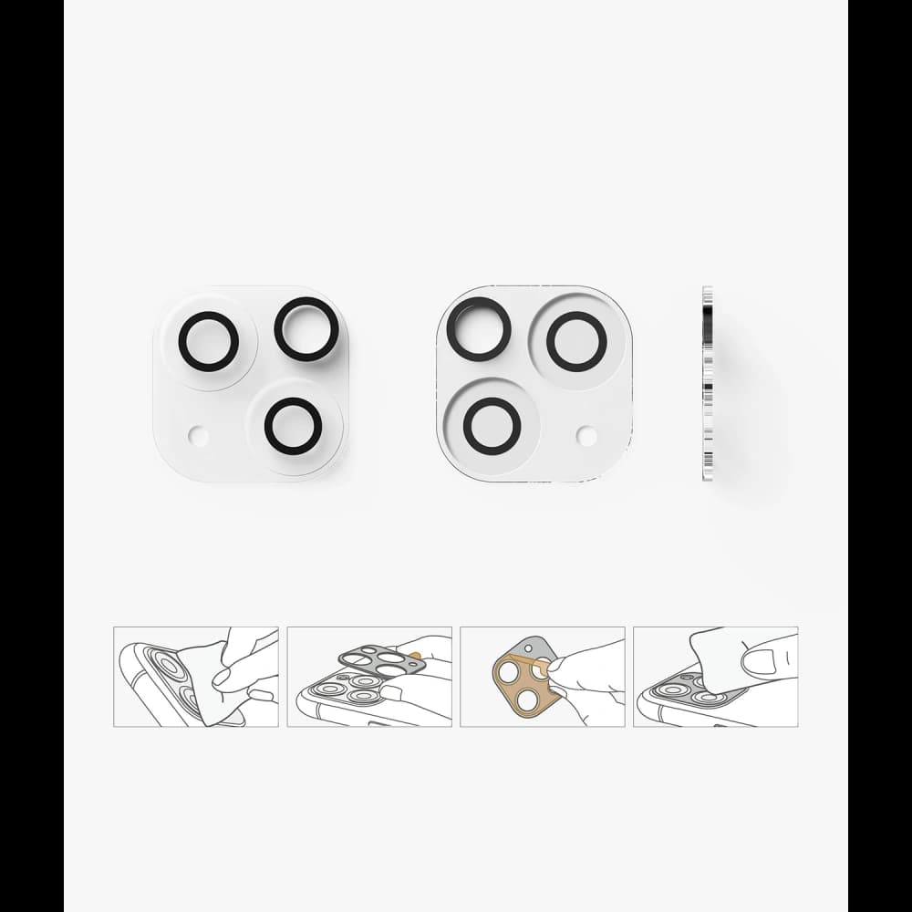 Gehärtetes Glas für Ringke Kamera Schutzglas Apple iPhone 13/13 mini [2 PACK] - 12