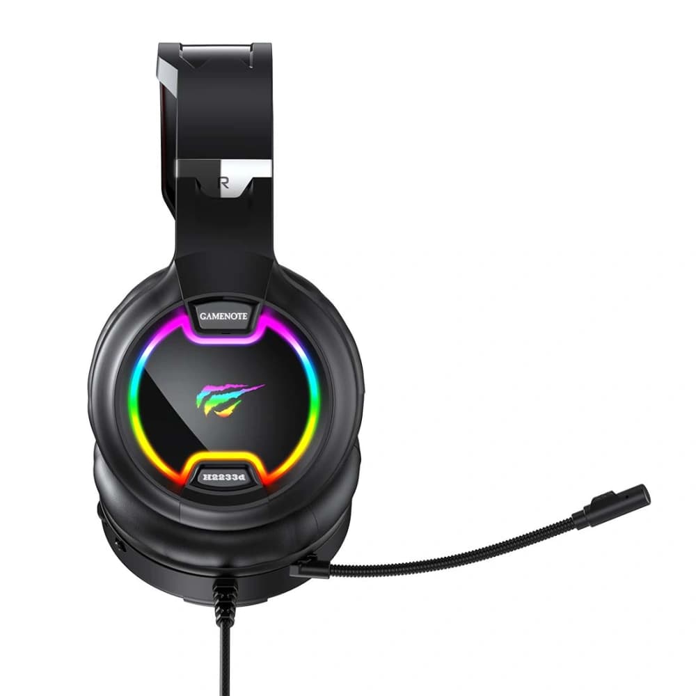 Gaming Kopfhörer Havit GAMENOTE H2233D RGB USB+3.5mm (schwarz) - 3