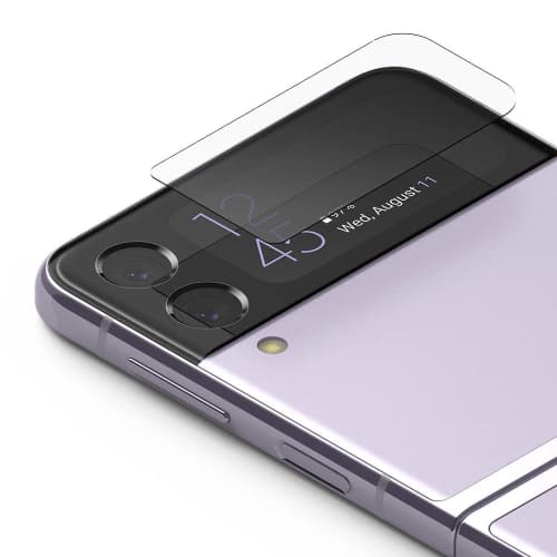 Gehärtetes Glas für kleinen Bildschirm Ringke Cover Display Glass Samsung Galaxy Z Flip 3 [3 PACK]