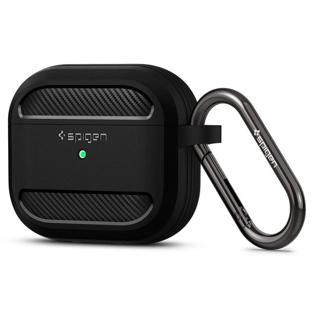 Case Spigen Rugged Armor Apple AirPods 3 2021 Matt Schwarz - 1