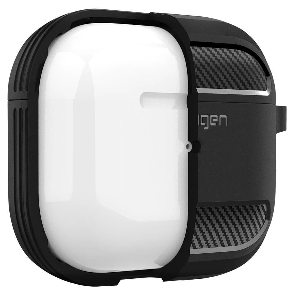 Case Spigen Rugged Armor Apple AirPods 3 2021 Matt Schwarz - 6