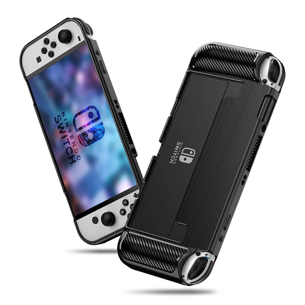 Tech-Protect TPUCarbon Nintendo Switch Oled Black - 2