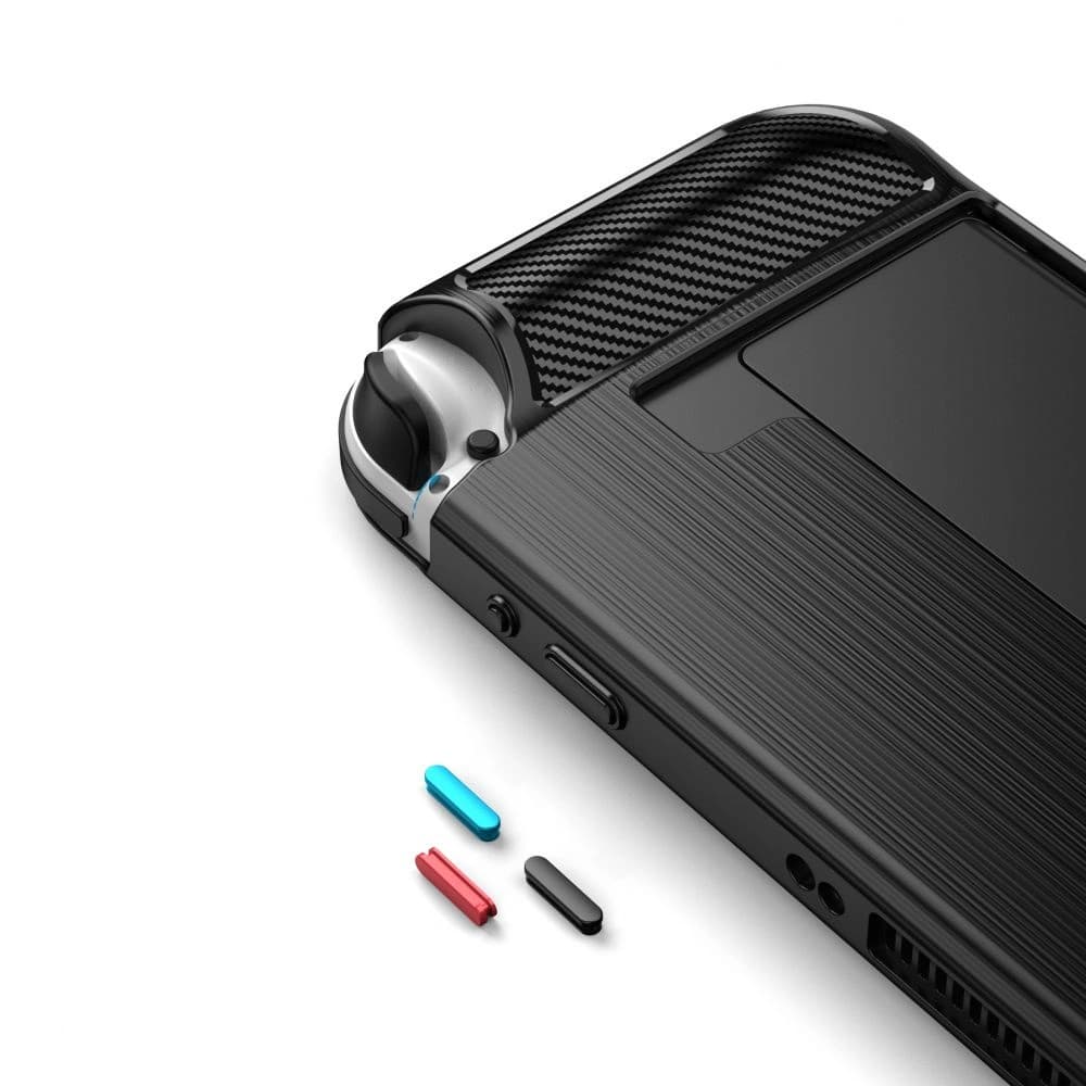 Tech-Protect TPUCarbon Nintendo Switch Oled Black - 4