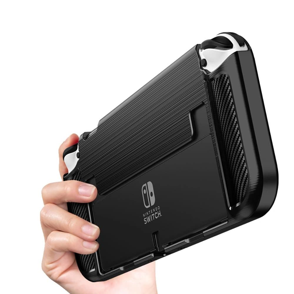 Tech-Protect TPUCarbon Nintendo Switch Oled Black - 6