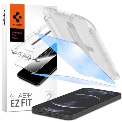 Spigen GLAS.tR ez Fit Apple iPhone 13 Pro Max Antiblue [2 PACK]