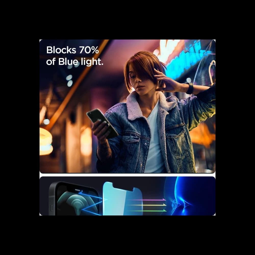 Spigen GLAS.tR ez Fit Apple iPhone 13 Pro Max Antiblue [2 PACK] - 2