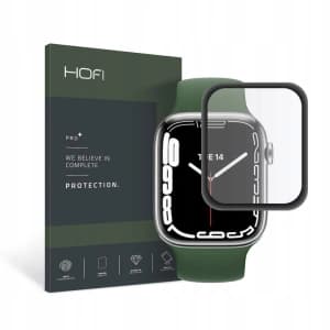 Hybriertes Glas Hofi Hybrid Pro+ Apple Watch 4/5/6/7/SE/8/9 40/41mm Schwarz