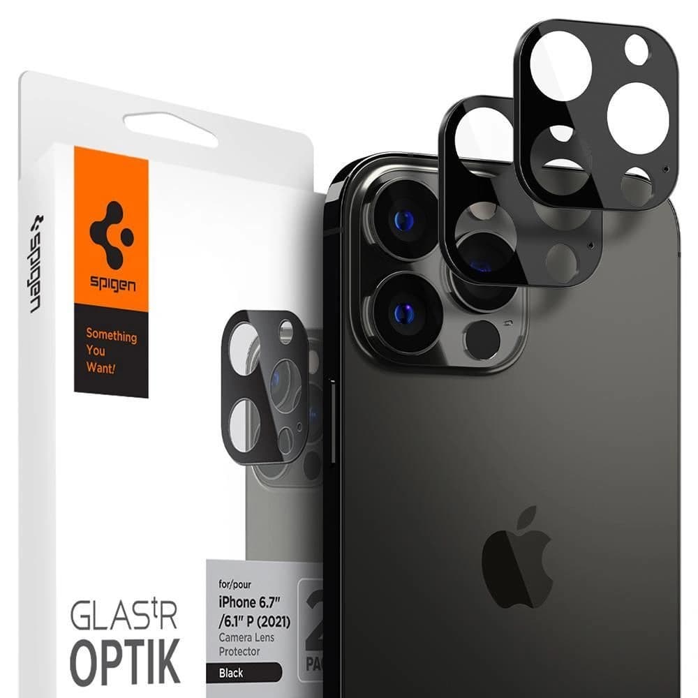 Spigen Optik Camera Lens Apple iPhone 13 Pro/13 Pro Max Black [2 PACK] - 1