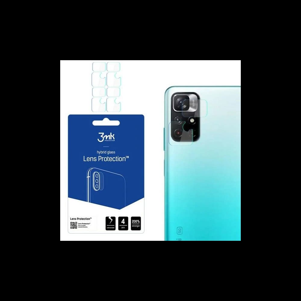3MK Hybridglas für Kameraobjektiv Objektivschutz Redmi Note 11 5G [4 PACK] - 1