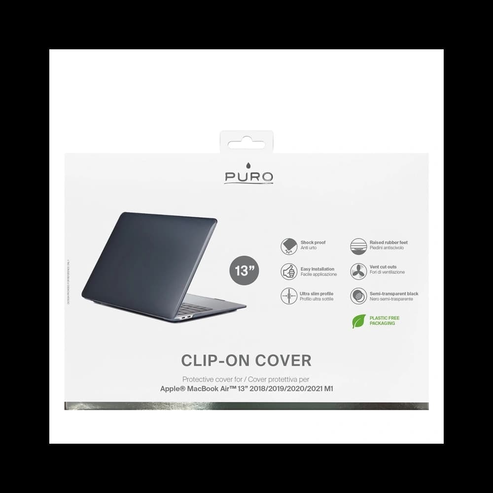 Apple PURO Clip On Tasche MacBook Air 13 (2018-2023) (schwarz) - 5