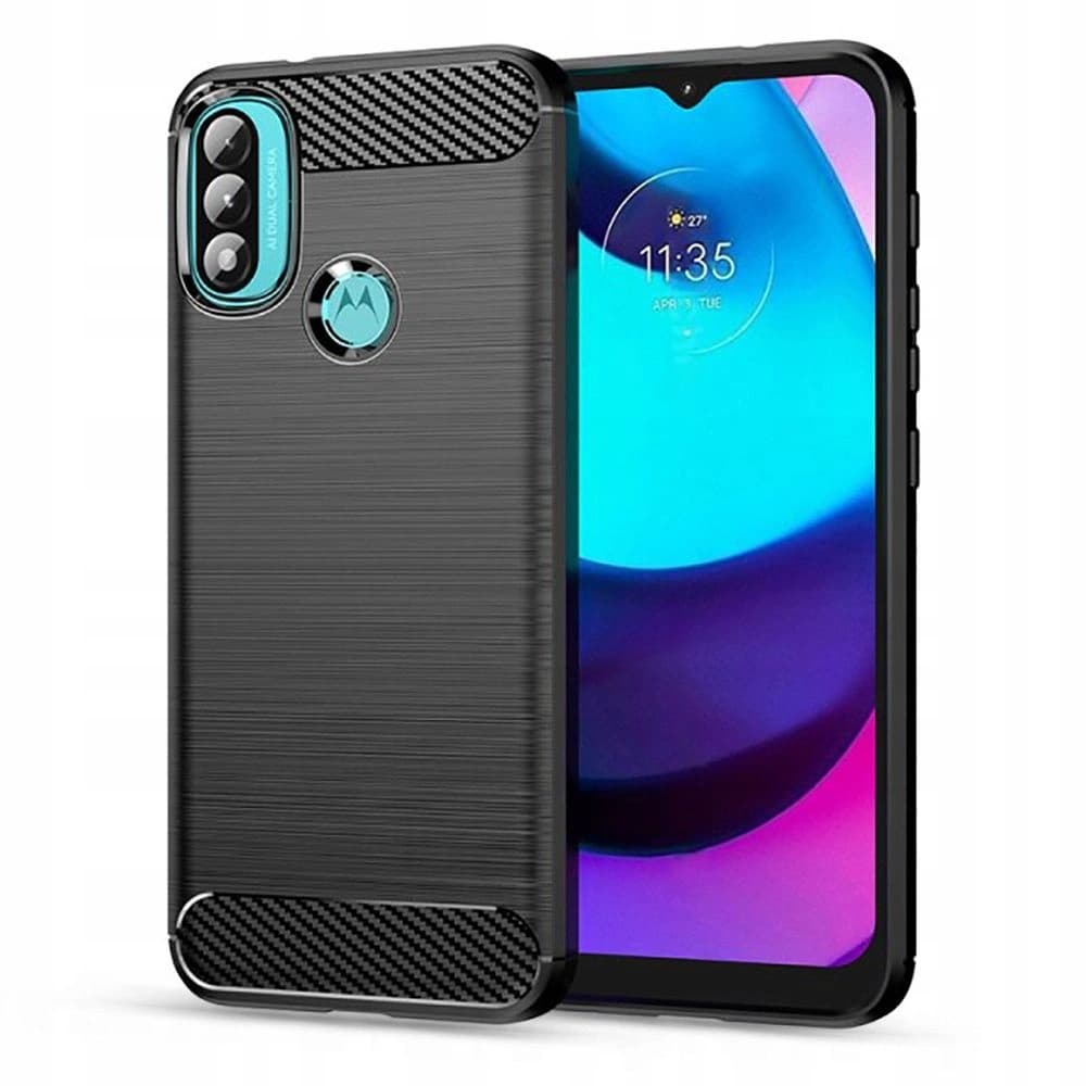 Tech-Protect TPUCarbon Motorola Moto E40/E20 Black - 1
