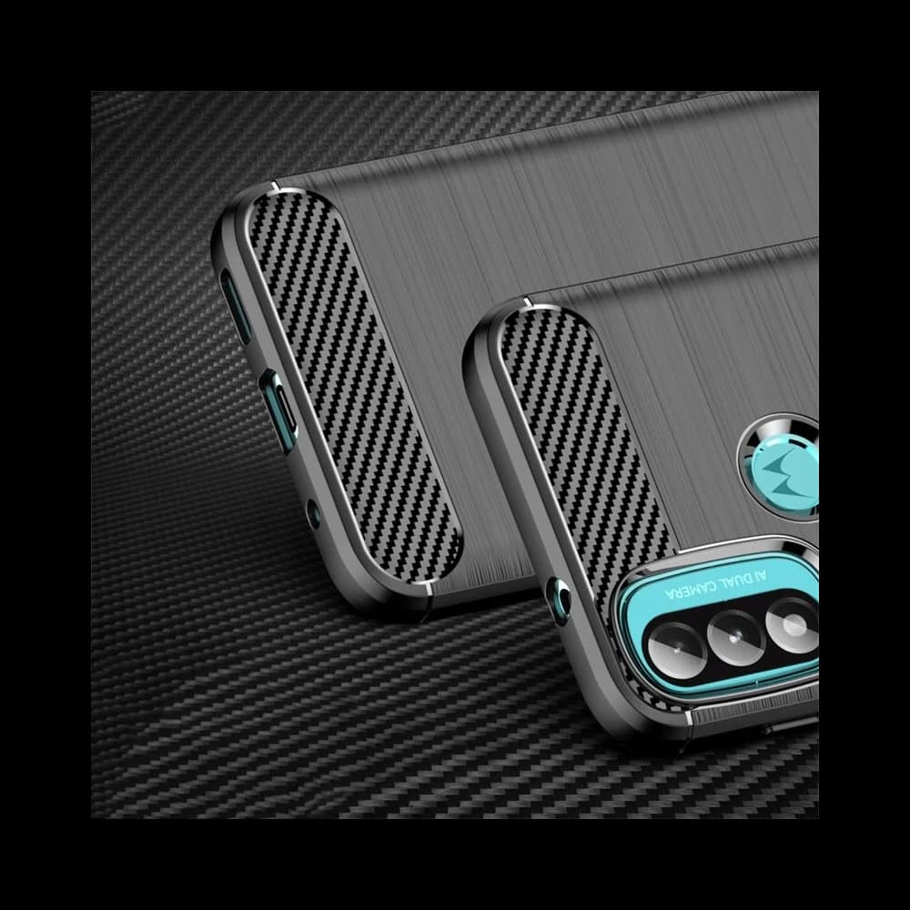 Tech-Protect TPUCarbon Motorola Moto E40/E20 Black - 3