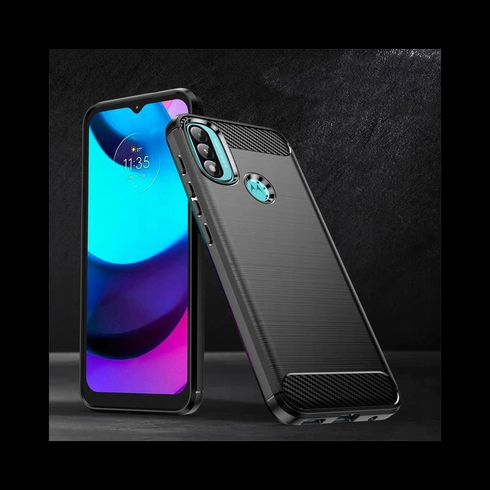 Tech-Protect TPUCarbon Motorola Moto E40/E20 Black - 4