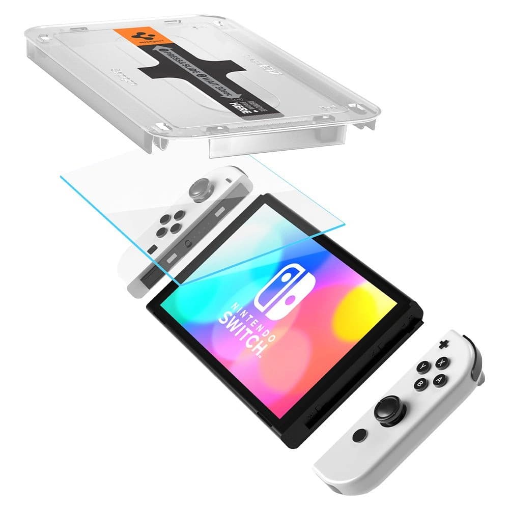 Spigen GLAS.tR ez Fit Nintendo Switch Oled [2 PACK] - 4