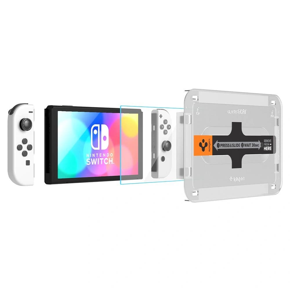 Spigen GLAS.tR ez Fit Nintendo Switch Oled [2 PACK] - 5
