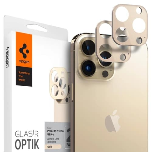 Spigen Optik Camera Lens Apple iPhone 13 Pro/13 Pro Max Gold [2 PACK]