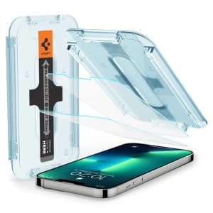 Gehärtetes Glas Spigen GLAS.tR ez Fit Apple iPhone 14/13/13 Pro [2 PACK]