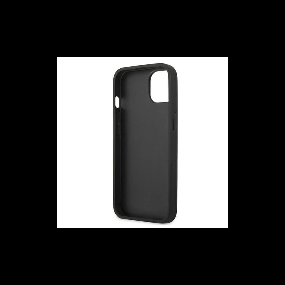 Karl Lagerfeld KLHCP13SOKPK Apple iPhone 13 mini black hardcase Saffiano Ikonik Karl`s Patch - 7