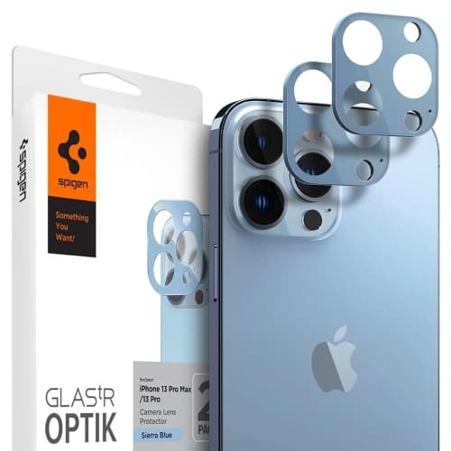 Spigen Optik Camera Lens Apple iPhone 13 Pro/13 Pro Max Sierra Blue [2 PACK]