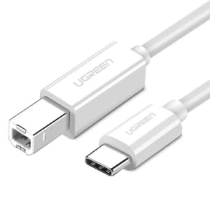 1.5m USB 2.0 C-B UGREEN US241 Druckerkabel (weiß)